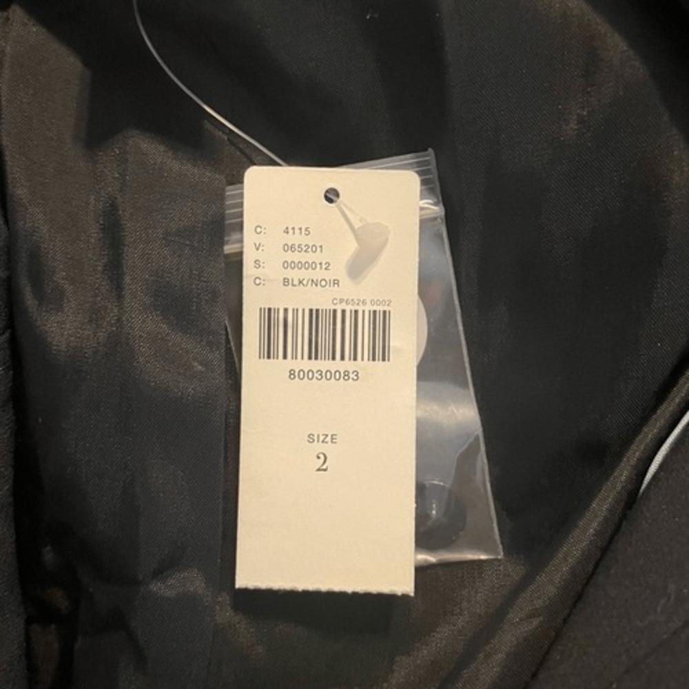 Maeve Anthropologie Lazar Roll-Sleeve Blazer Black Knit 2 - Picture 8 of 10